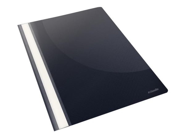 Esselte - Rapportfil - for A4 (210 x 297 mm) - kapasitet: 160 ark - svart (en pakke 25) Esselte - Rapportfil - for A4 (210 x 297 mm) - kapasitet: 160 ark - svart (en pakke 25)