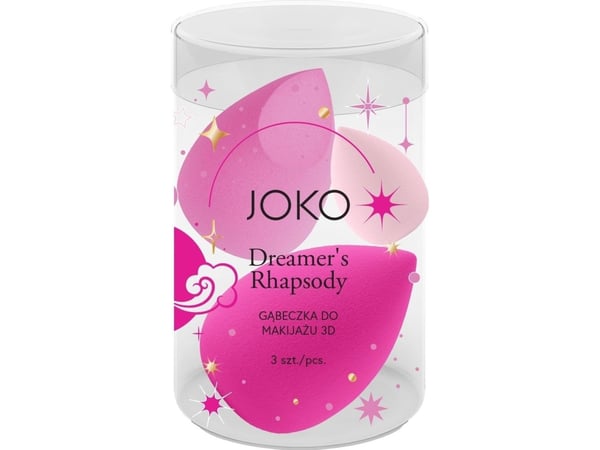 Joko JOKO Gąbeczka do makijażu 3D Dreamer`s Rhapsody 1op.-3szt