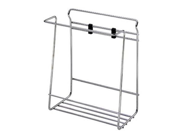 Forkromet affaldsstativ inklusiv skruer og beslag. Højde: 33 cm / Bredde: 25 cm / Dybde: 16 cm