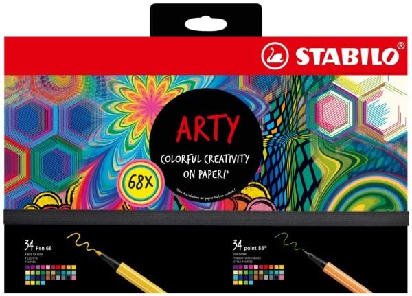 Stabilo Arty 68-osainen lahjapakkaus