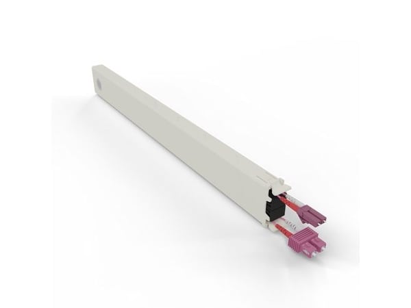 PATCHBOX CONEX8OM412, brett for kabelhåndtering, kremfarget, akrylonitrilbutadienstyren, polyoksymetylen (POM), 8U, 0,8 m, -20 - 60 °C