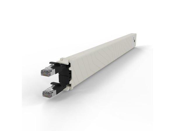 PATCHBOX CONEX8STPBK, Bakke til kabelstyring, Sort, Cremefarvet, Akrylnitrilbutadienstyren, Polyoksymetylen (POM), 8U, 0,8 m, -20 - 60 °C