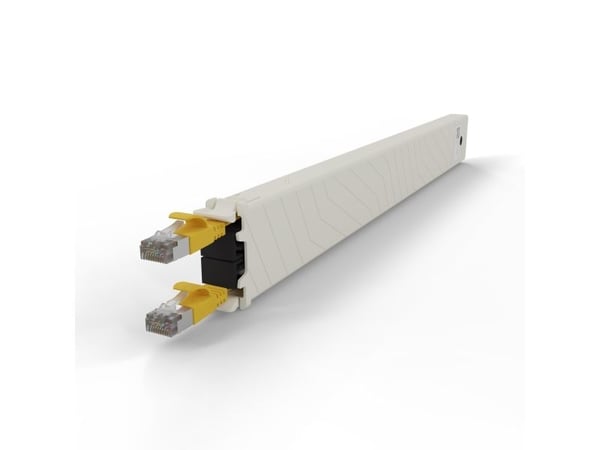 PATCHBOX CONEX8STPYL, Bakke til kabelstyring, Cremefarvet, Gul, Akrylnitrilbutadienstyren, Polyoksymetylen (POM), 8U, 0,8 m, -20 - 60 °C
