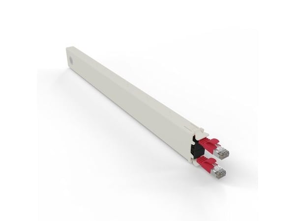PATCHBOX .one / Cassette / 8RU / STP / Red, 0,8 m, Cat6a, U/FTP (STP), RJ-45, RJ-45, Rød