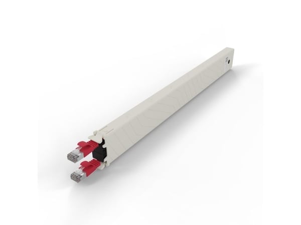 PATCHBOX .one / Cassette / 8RU / STP / Red, 0,8 m, Cat6a, U/FTP (STP), RJ-45, RJ-45, Rød