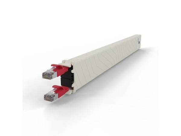 PATCHBOX .one / Cassette / 8RU / STP / Red, 0,8 m, Cat6a, U/FTP (STP), RJ-45, RJ-45, Rød