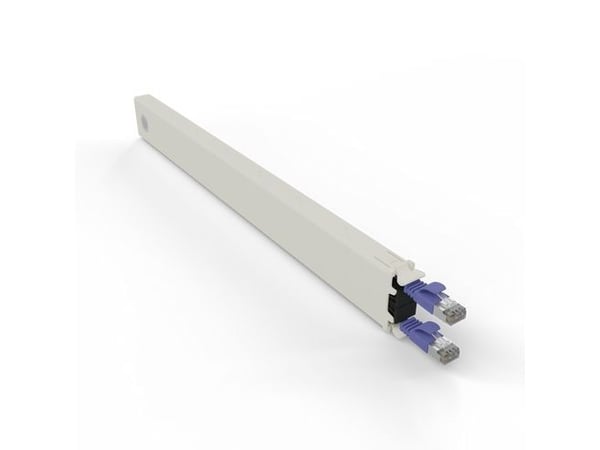 PATCHBOX CONEX8STPVI, Bakke til kabelstyring, Cremefarvet, Fiolett, Akrylnitrilbutadienstyren, Polyoksymetylen (POM), 8U, 0,8 m, -20 - 60 °C