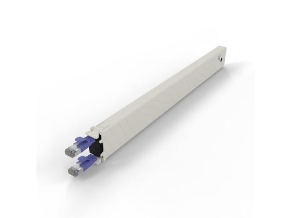 PATCHBOX CONEX8STPVI, Bakke til kabelstyring, Cremefarvet, Fiolett, Akrylnitrilbutadienstyren, Polyoksymetylen (POM), 8U, 0,8 m, -20 - 60 °C