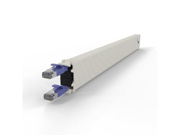 PATCHBOX CONEX8STPVI, Bakke til kabelstyring, Cremefarvet, Fiolett, Akrylnitrilbutadienstyren, Polyoksymetylen (POM), 8U, 0,8 m, -20 - 60 °C