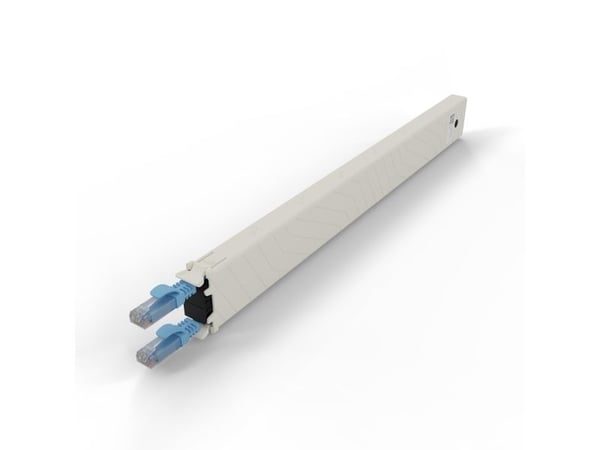 PATCHBOX .one / Cassette / 8RU / UTP / Blue, 0,8 m, Cat6a, U/UTP (UTP), RJ-45, RJ-45, Blå