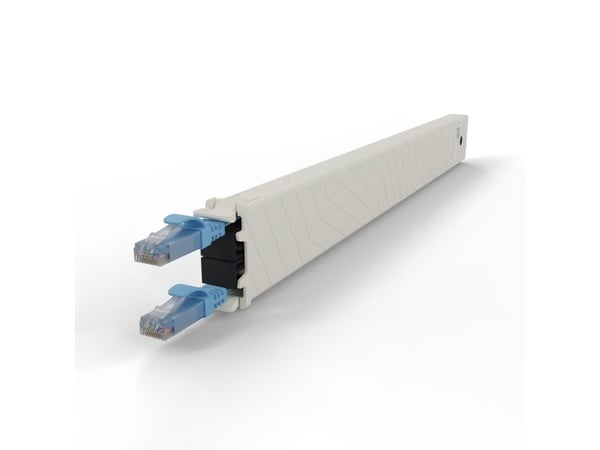 PATCHBOX .one / Cassette / 8RU / UTP / Blue, 0,8 m, Cat6a, U/UTP (UTP), RJ-45, RJ-45, Blå