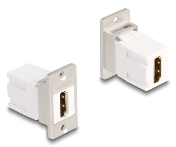 Delock Panel Mount Keystone Module HDMI naaras naaras 8K 60 Hz kartiomainen