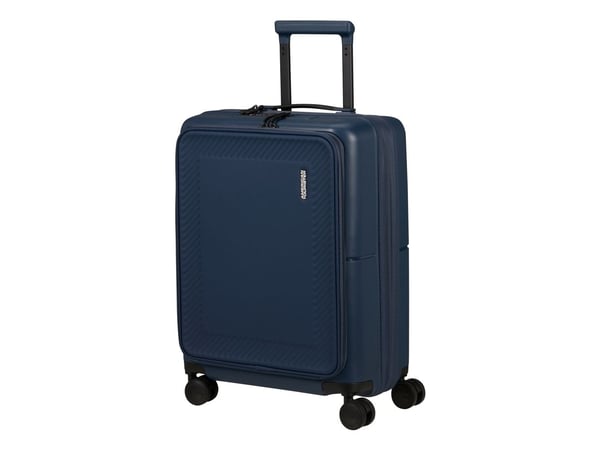 American Tourister DashPop, Tralle, Hard overflate, Blå, Midnight Blue, Kabin, 4 hjul