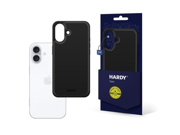 3MK HARDY Silky Leather MagCase, Etui, Apple, iPhone 16, 15,5 cm (6.12"), Sort