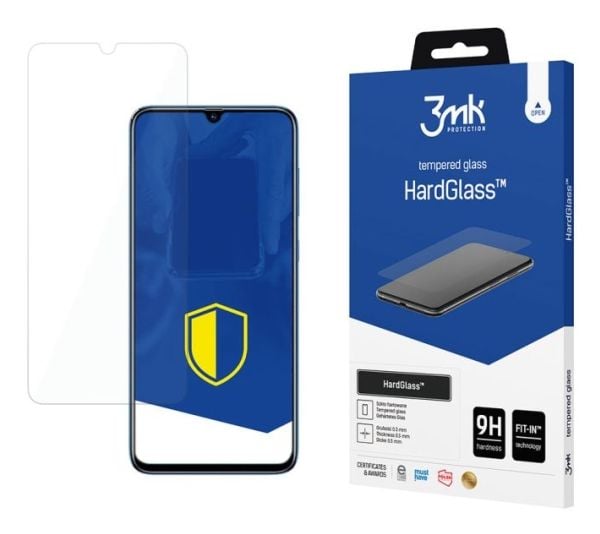 3MK HardGlass, Samsung, Galaxy A70, Galaxy A70s, Slagbestandig, Ripebestandig, Gjennomsiktig, 1 stykker