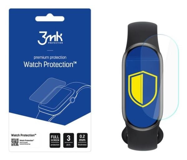 3MK Klokkebeskyttelse, Klokkeskjermbeskyttelse, Xiaomi, Smart Band 9, Folie