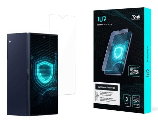 3MK 1UP, Samsung, Galaxy Z Fold 6, Støvresistent, Slagbestandig, Ripebestandig, Gjennomsiktig, 3 stykker