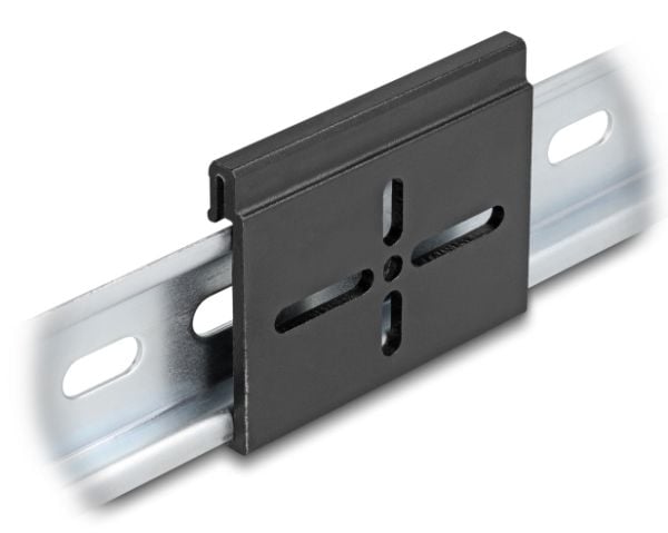 Delockin alumiininen kiinnitysklipsi 60,0 x 47,8 mm:n yläkiskoon musta
