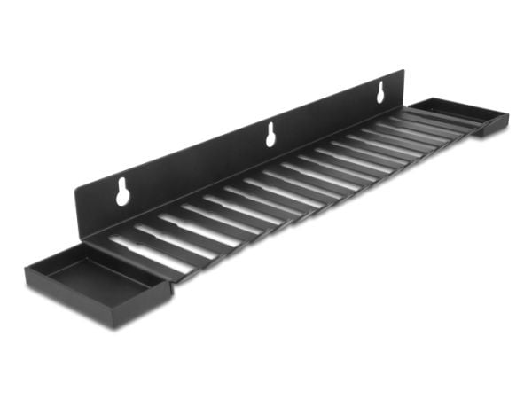 Delock - Kabelholder - veggmonterbar - svart