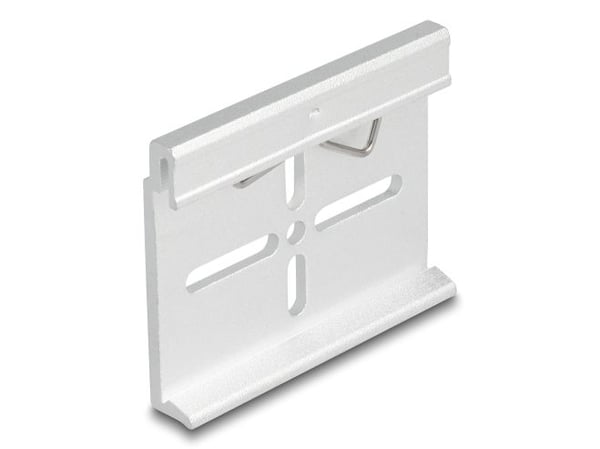 Delockin alumiininen kiinnitysklipsi 60,0 x 47,8 mm:n kattokiskoon hopea