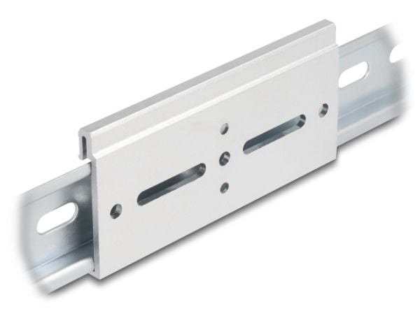 Delockin alumiininen kiinnitysklipsi 100,0 x 47,8 mm:n kattokiskoon hopea