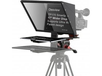 Teleprompter - Desview TP170 17" speil, 26 lags glass, Bluetooth-fjernkontroll