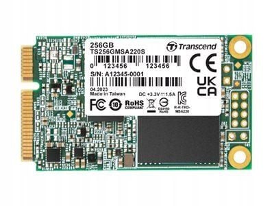 Transcend 220S, 256 GB, mSATA, 560 MB/s, 6 Gbit/s