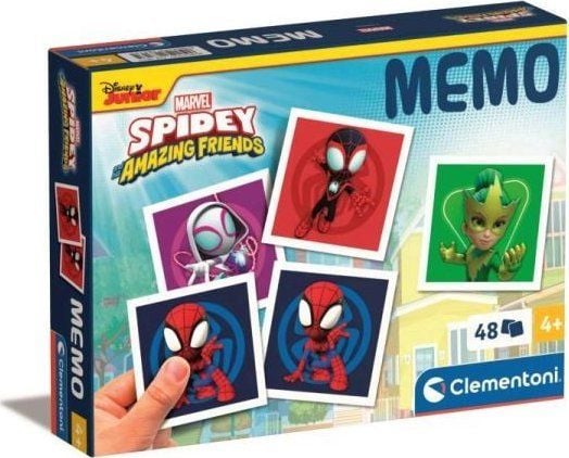 Clementoni Memo Spidey, kortspill, minne, 4 år