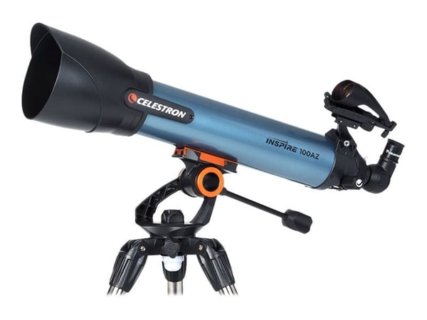 Celestron Inspire 100AZ, Musta, Sininen, Terästä, 10 cm