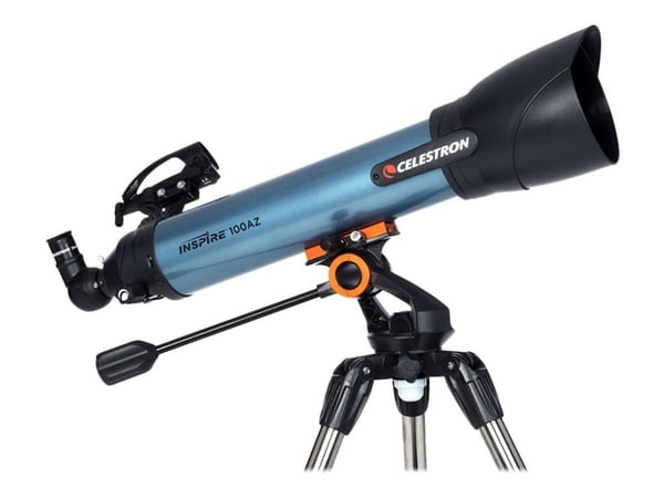 Celestron Inspire 100AZ, Musta, Sininen, Terästä, 10 cm