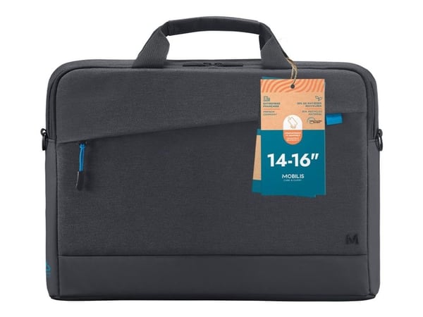 Mobilis Trendy - Notebookbæreveske - topplading, 35% resirkulert - 16" - svart