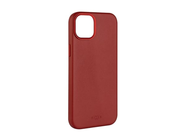 Fodral Fixed Fixed MagLeather | Bakstycke | Apple | iPhone 16 Plus | Läder | Röd