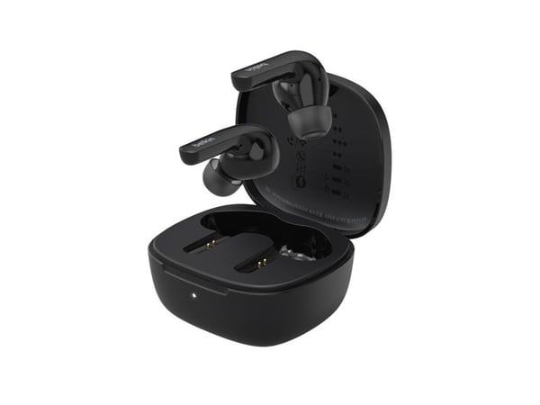 Belkin SoundForm Motion - True wireless-hörlurar med mikrofon - inuti örat - Bluetooth - aktiv brusradering - ljudisolerande - svart