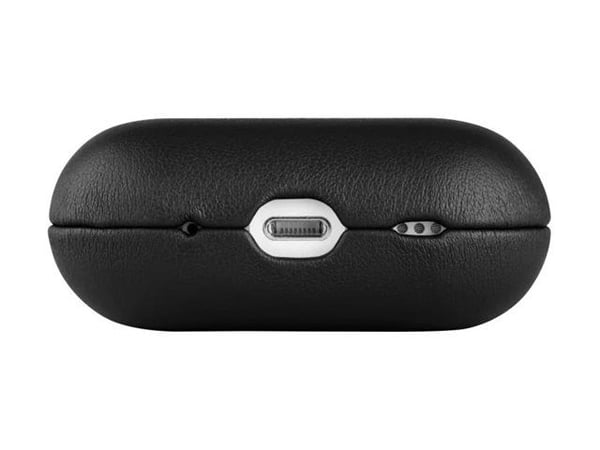 FIXED PodsLeather - Suojakuori langattomien kuulokkeiden latauskotelolle - MagSafe-yhteensopivuus - aitoa nahkaa - musta - Apple AirPods Pro -laitt...