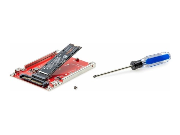 StarTech.com M.2 to U.3 Adapter, For M.2 NVMe SSDs, PCIe M.2 Drive to 2.5inch U.3 (SFF-TA-1001) Host Adapter/Converter, TAA Compliant - 2.5" Drive ...