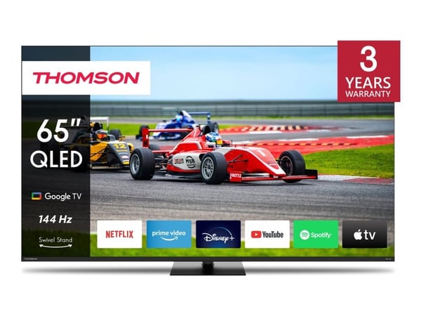 Thomson 65QG7C14 - 65" Diagonalklasse LED-bakgrunnsbelyst LCD TV - QLED Pro - Smart TV - Google TV - 4K UHD (2160p) 3840 x 2160 - HDR - Quantum Dot...