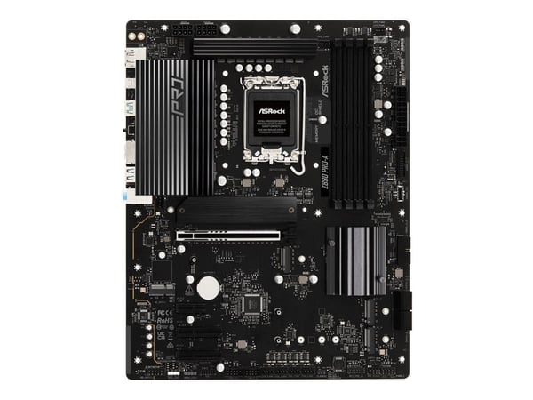 ASRock Z890 Pro-A - Hovedkort - ATX - LGA1851-sokkel - Z890 Chipset - USB4, USB-C 3.2 Gen 2x2, USB 3.2 Gen 1, USB 3.2 Gen 2 - 2.5 Gigabit LAN - inn...
