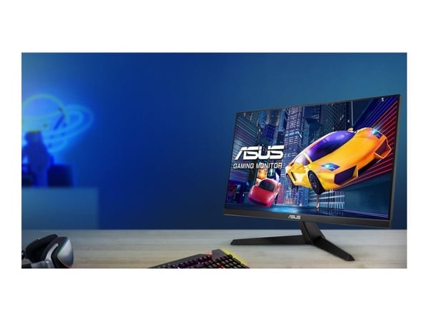ASUS VY249HGR - LED-skjerm - gaming - 24" (23.8" synlig) - 1920 x 1080 Full HD (1080p) @ 120 Hz - IPS - 250 cd/m² - 1500:1 - 1 ms - HDMI, VGA - svart