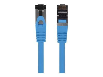 Lanberg - Patch-kabel - RJ-45 (hane) till RJ-45 (hane) - 25 cm - 6.2 mm - S/FTP - CAT 8.1 - halogenfri, hakfri - blå Lanberg - Patch-kabel - RJ-45 (hane) till RJ-45 (hane) - 25 cm - 6.2 mm - S/FTP - CAT 8.1 - halogenfri, hakfri - blå