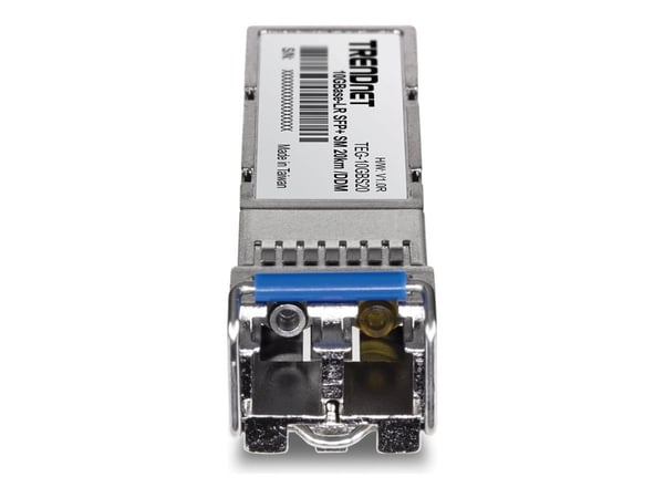 TRENDnet - Version v1.0R - SFP+ sändar/mottagarmodul - 10GbE - över fiberoptik - 10GBase-LR - LC enkelläge - upp till 20 km - 1310 nm - TAA-kompatibel