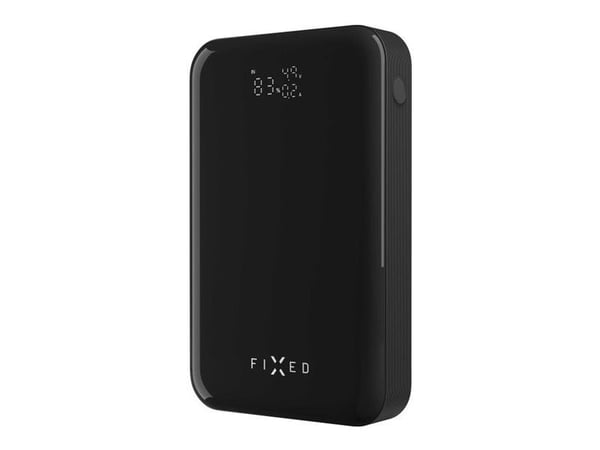 FIXED Zen 20 Pro - Strømbank - 20000 mAh - 74 Wh - 130 watt - 5 A - PD 3.0 - 3 utgangskontakter (2 x USB-C, USB-type A) - på kabel: USB-C - svart, grå
