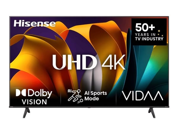 Hisense 43A6N - 43" Diagonal klass A6N Series LED-bakgrundsbelyst LCD-TV - Smart TV - VIDAA - 4K UHD (2160p) 3840 x 2160 - HDR - Direct LED - svart