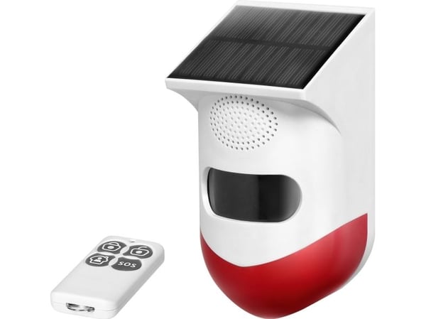 ORNO TUYA alarm med innebygd sirene, batteri, solcelle, WiFi