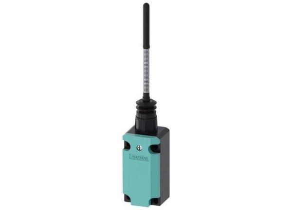 Siemens 3SE51320LR01 3SE5132-0LR01 Asentokytkin 6 A jousitanko, muovinen iskuri IP65, IP67 1 kpl, muovi, IP65, 56 mm, 254,5 mm, 77,5 mm, 145 g