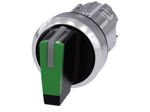 Siemens 3SU1052-2BN40-0AA0, Metalli, IP67, IP69K, Musta, Vihreä, Metallinen, 20 g, 30 mm, 55 mm