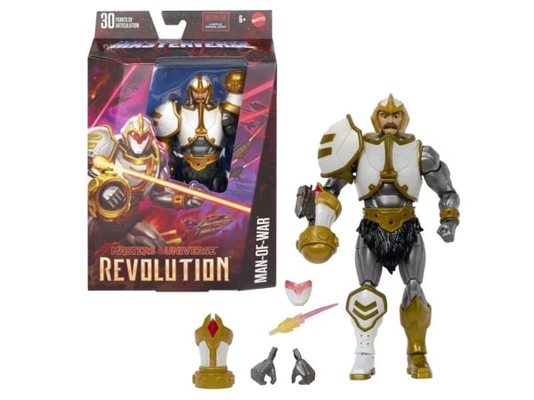 Masters of the Universe Masterverse Man-Of-War Action Figure, 6 år, Flerfarget, Plast
