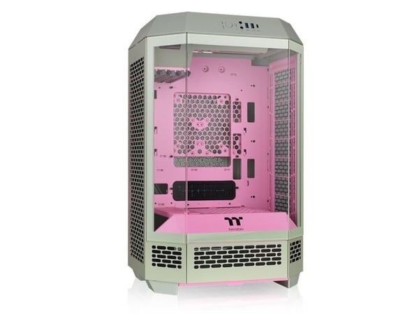 Thermaltake The Tower 300 - Mikrotårn - mini ITX / micro ATX - sidepanel med vindu (herdet glass) - ingen strømforsyning (PS/2) - matcha plum - USB...