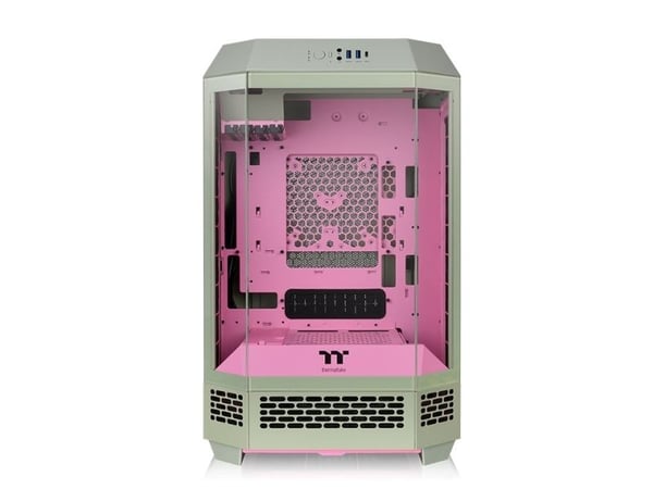Thermaltake The Tower 300 - Mikrotårn - mini ITX / micro ATX - sidepanel med vindu (herdet glass) - ingen strømforsyning (PS/2) - matcha plum - USB...