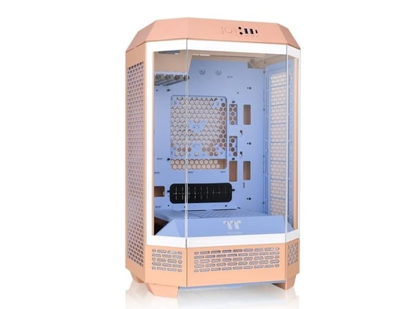 Thermaltake The Tower 300 - Mikrotårn - micro ATX - sidepanel med vindu (herdet glass) - ingen strømforsyning (PS/2) - ferskendun - USB/lyd