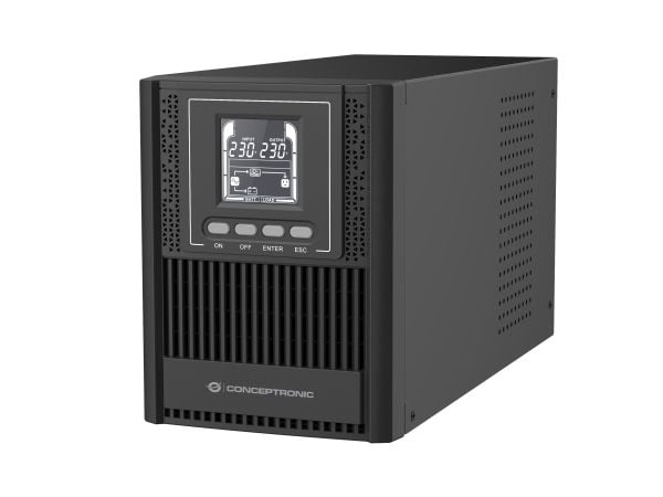 Conceptronic ZEUS52ES1K, Dobbel konvertering (online), 1 kVA, 900 W, Sinus, 220 V, 240 V